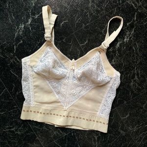 Lovely vintage cone shape bustier in cream